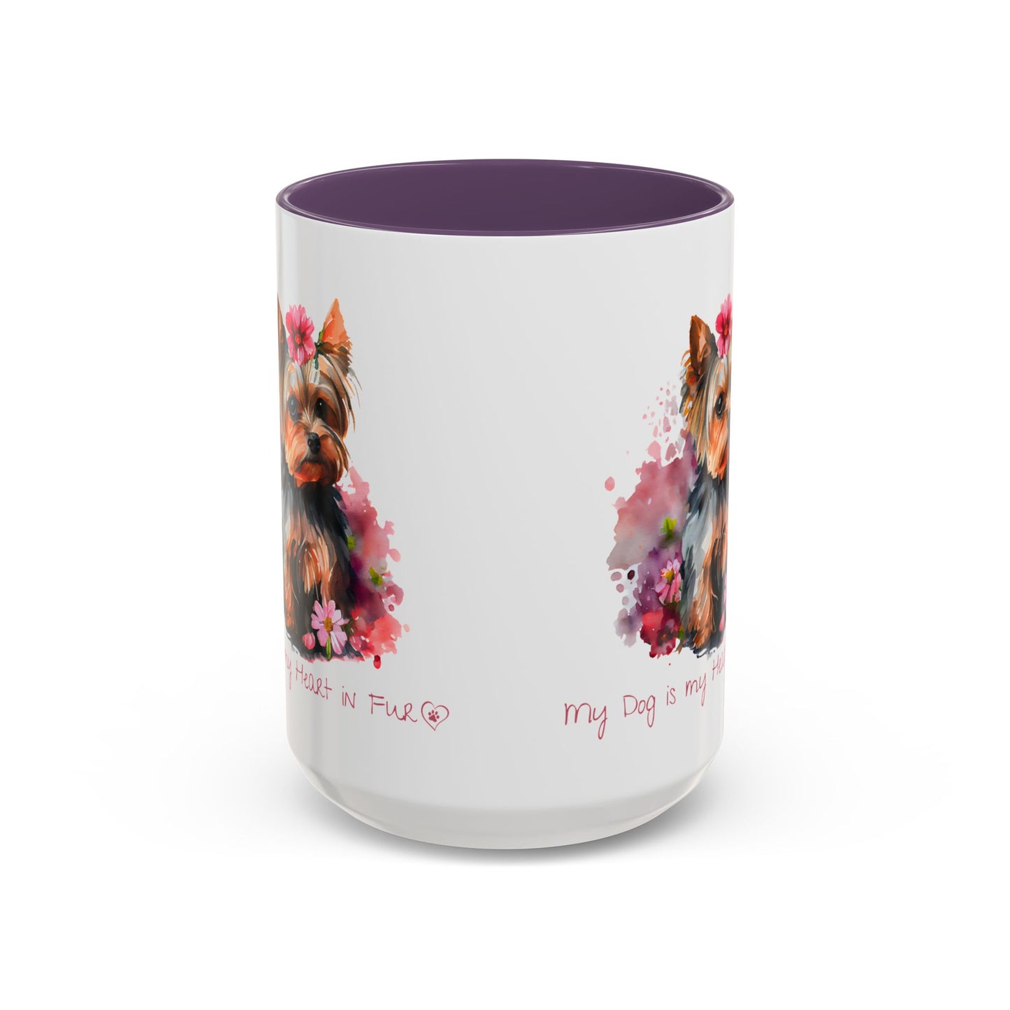 My Dog is My Heart in Fur Coffee Mug - Cute Pet Lover Mug, 11/15oz Accent Cup