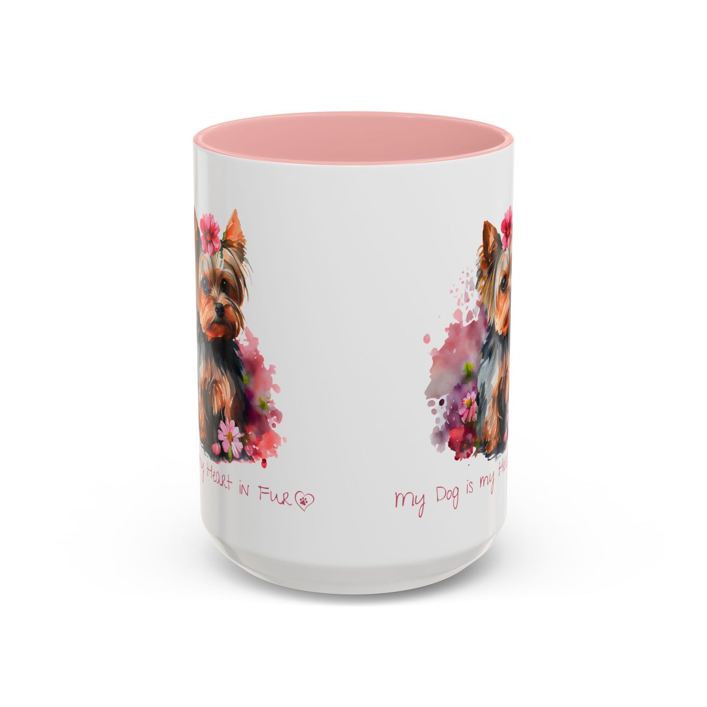 My Dog is My Heart in Fur Coffee Mug - Cute Pet Lover Mug, 11/15oz Accent Cup