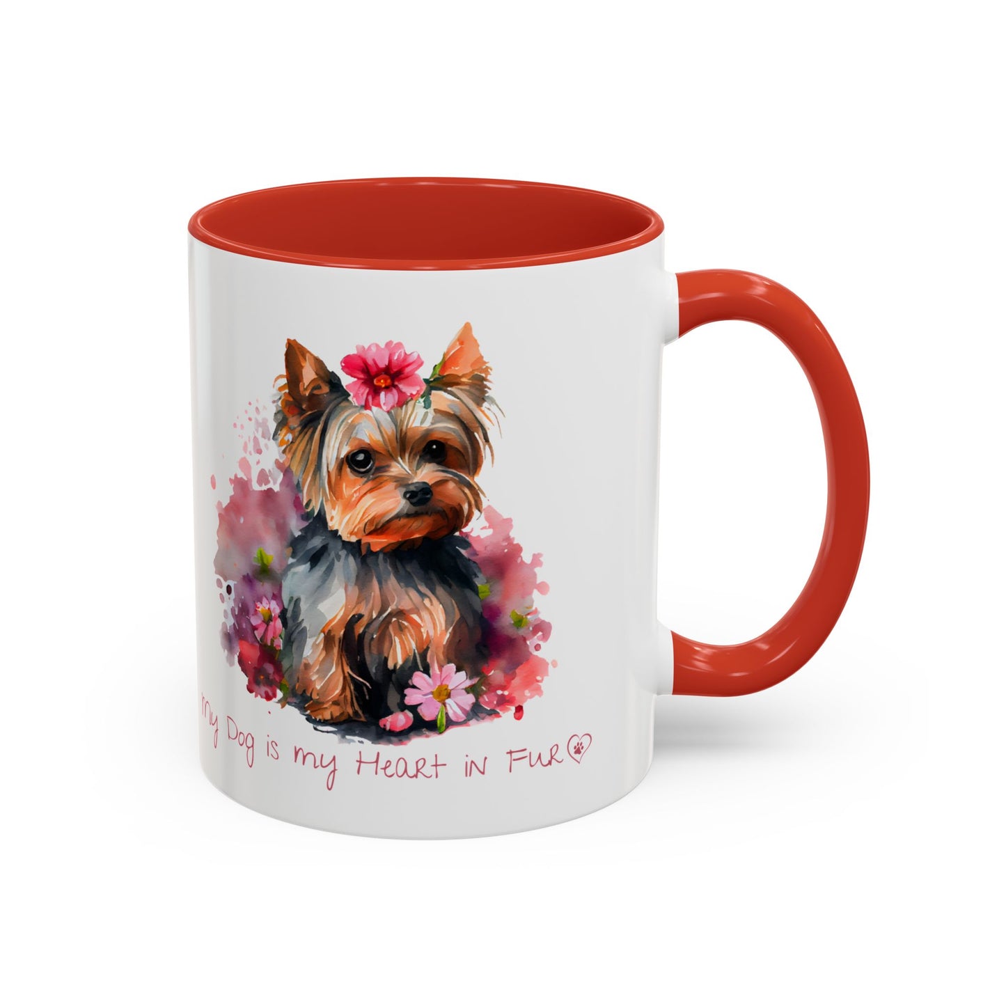 My Dog is My Heart in Fur Coffee Mug - Cute Pet Lover Mug, 11/15oz Accent Cup