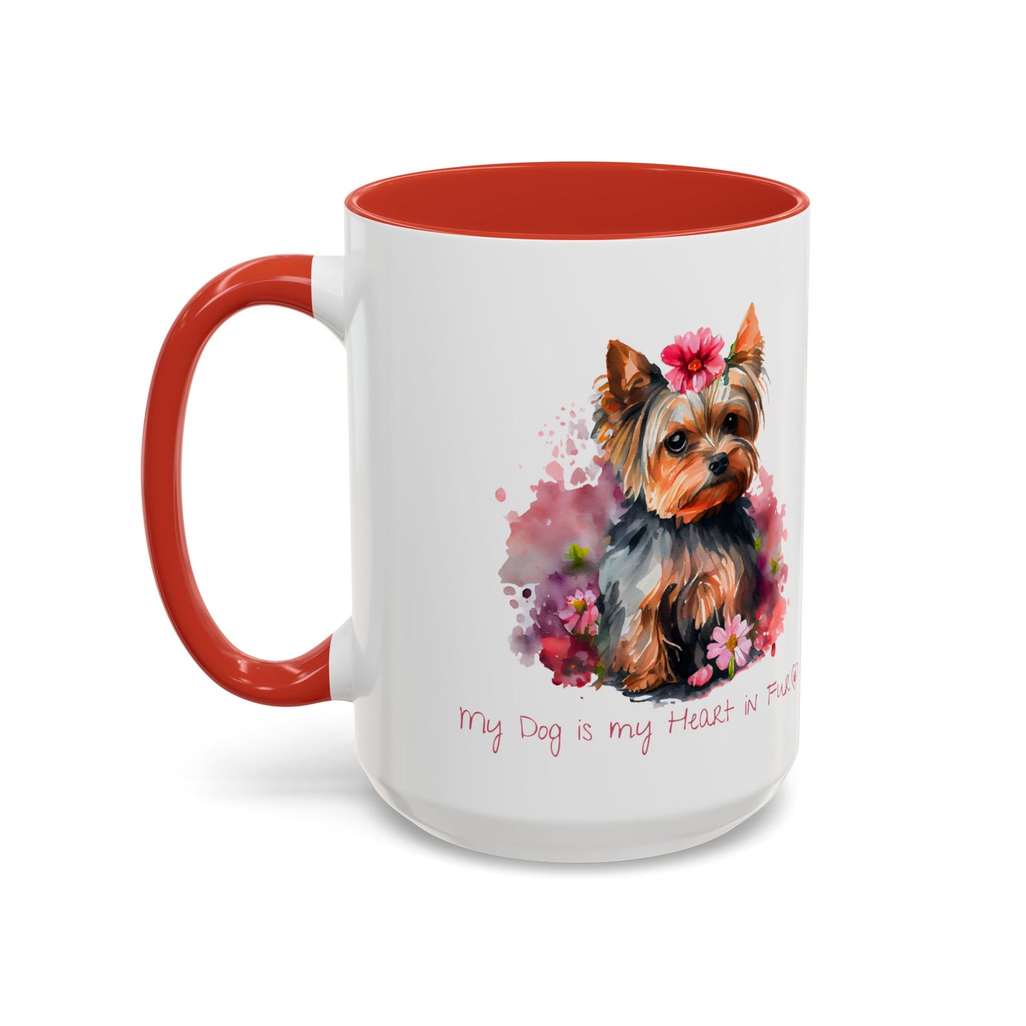 My Dog is My Heart in Fur Coffee Mug - Cute Pet Lover Mug, 11/15oz Accent Cup