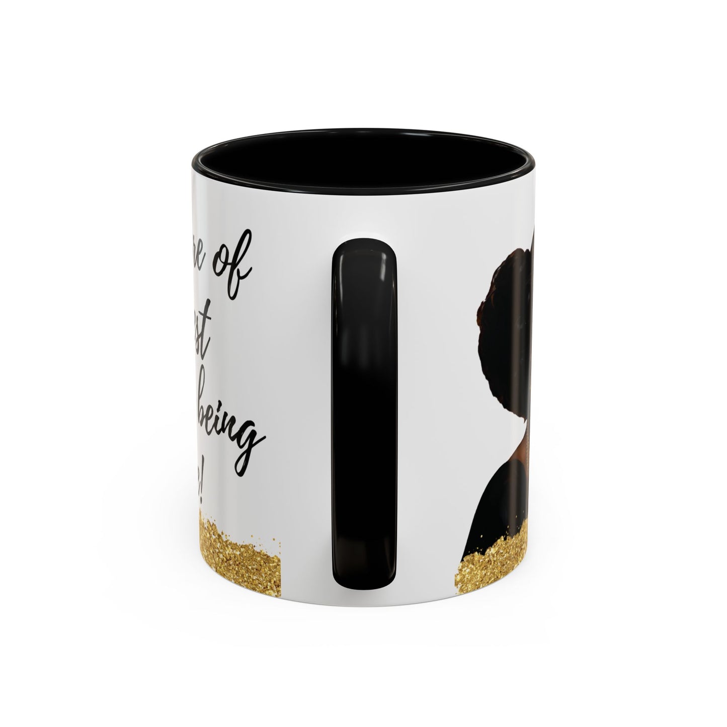 Mug - African American Woman Saying 'Best Cared For When Left Alone'