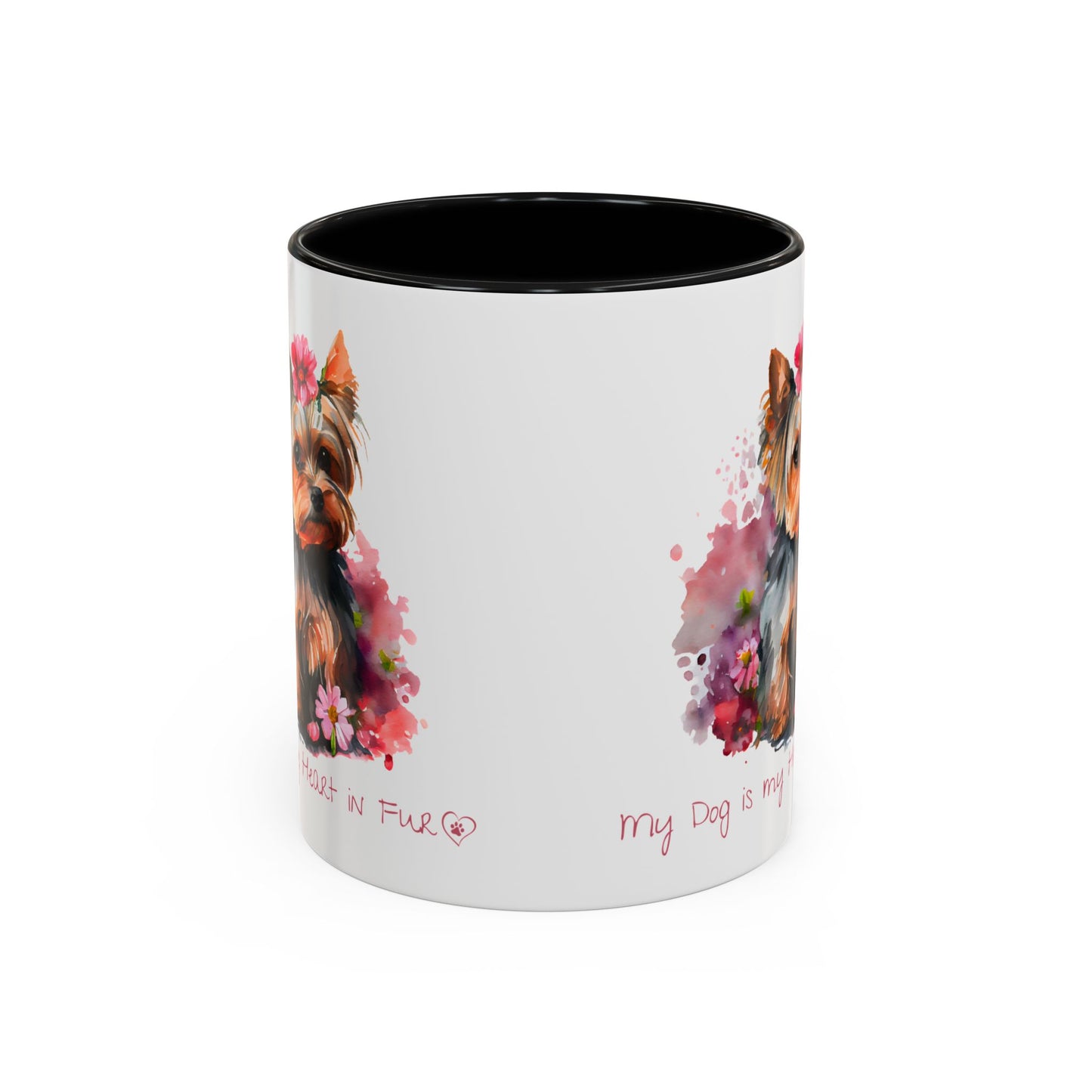 My Dog is My Heart in Fur Coffee Mug - Cute Pet Lover Mug, 11/15oz Accent Cup