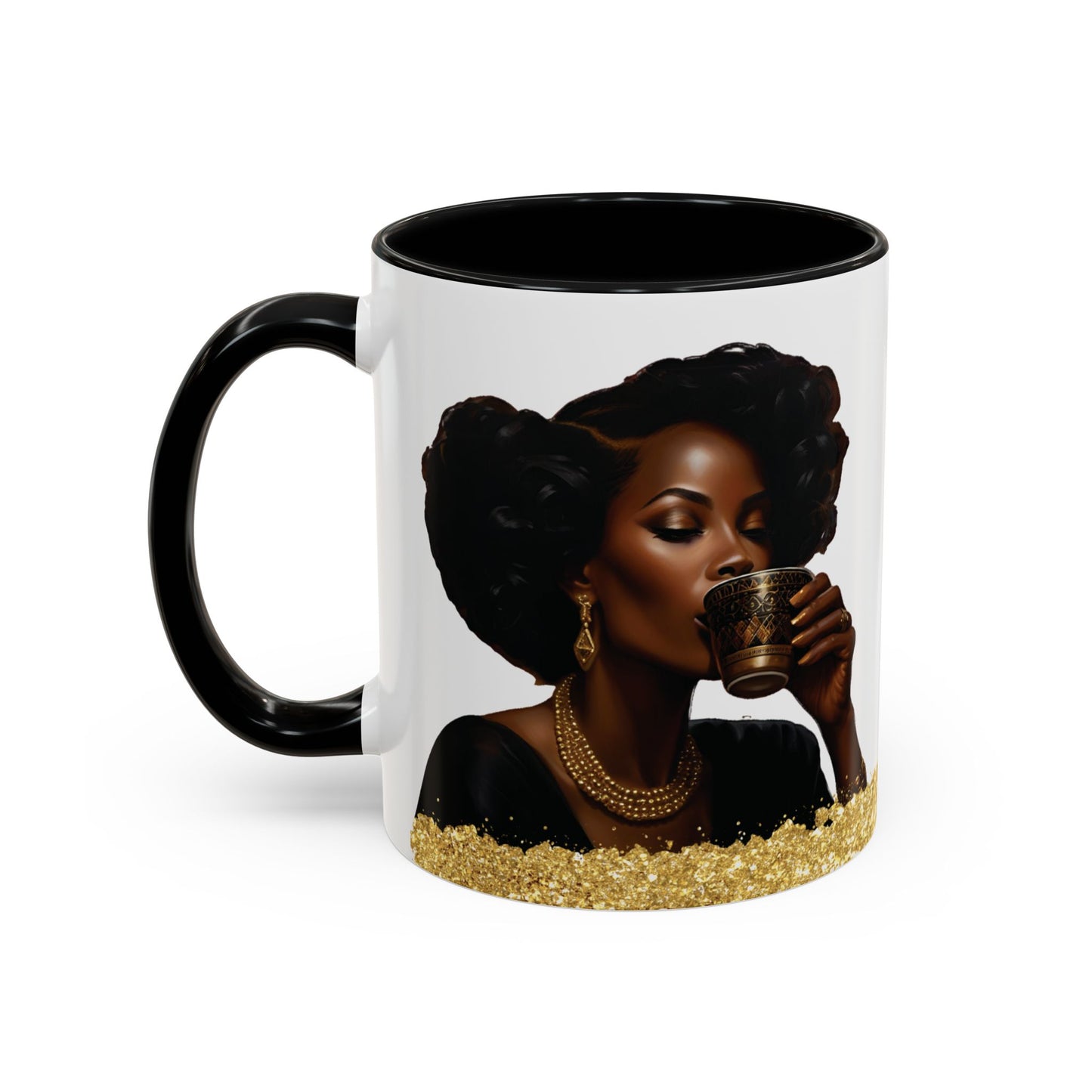 Mug - African American Woman Saying 'Best Cared For When Left Alone'