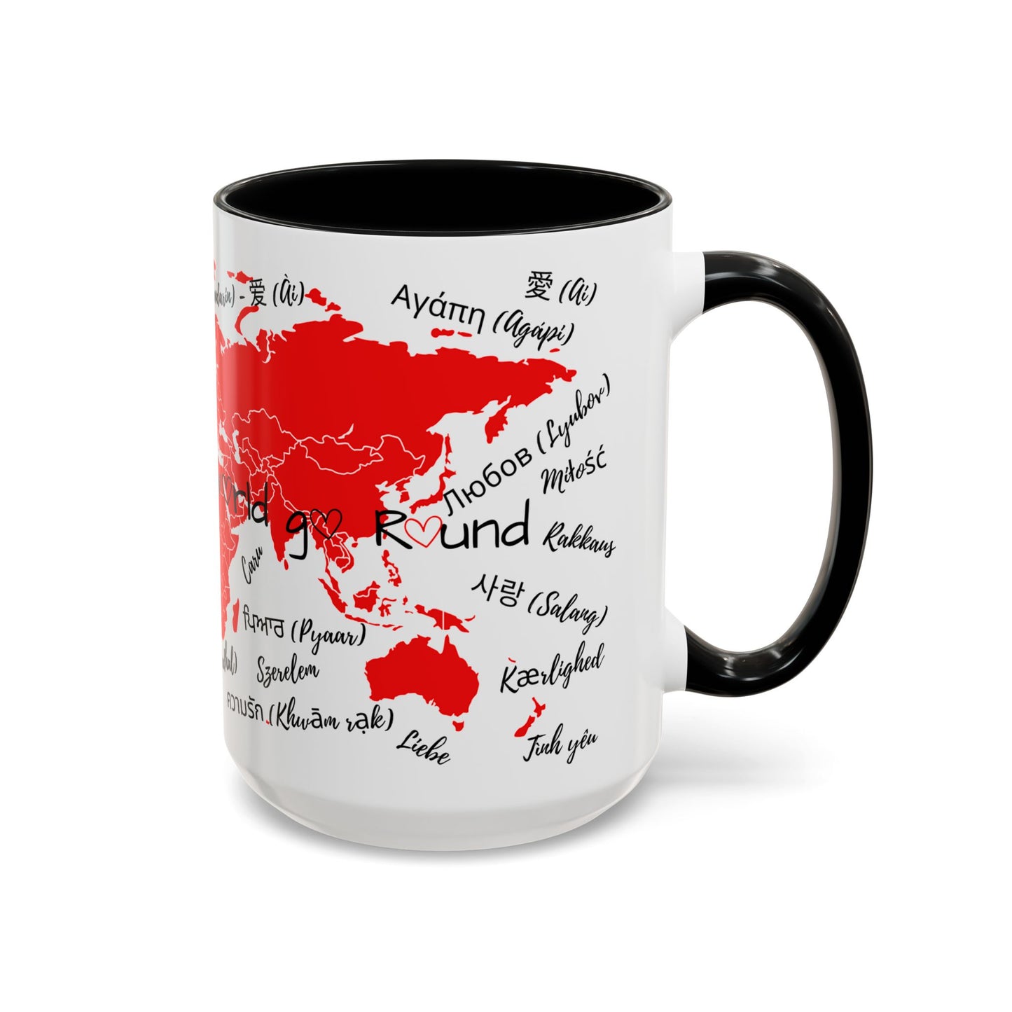 World Languages Accent Coffee Mug - Perfect Gift for Travelers and Language Lovers