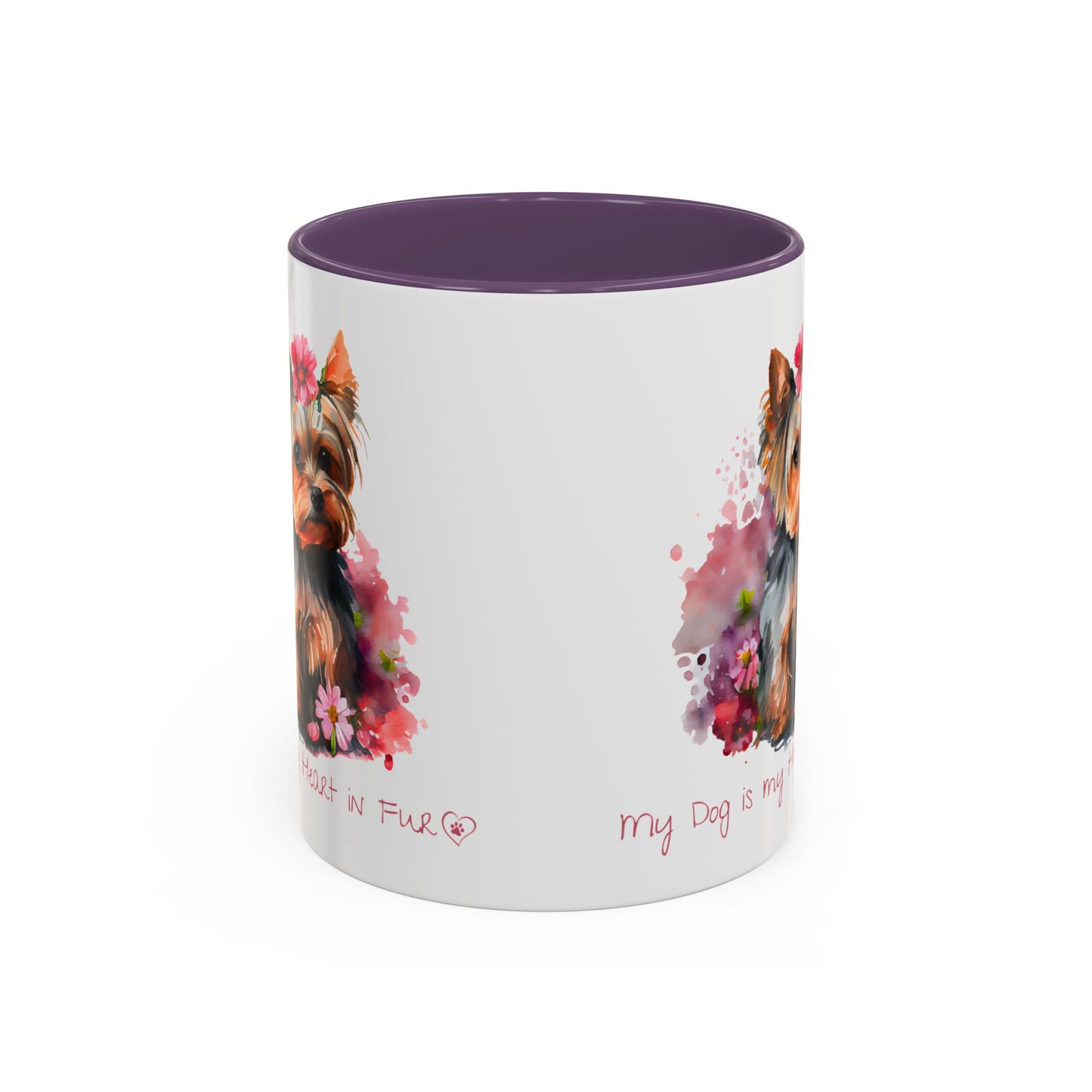 My Dog is My Heart in Fur Coffee Mug - Cute Pet Lover Mug, 11/15oz Accent Cup