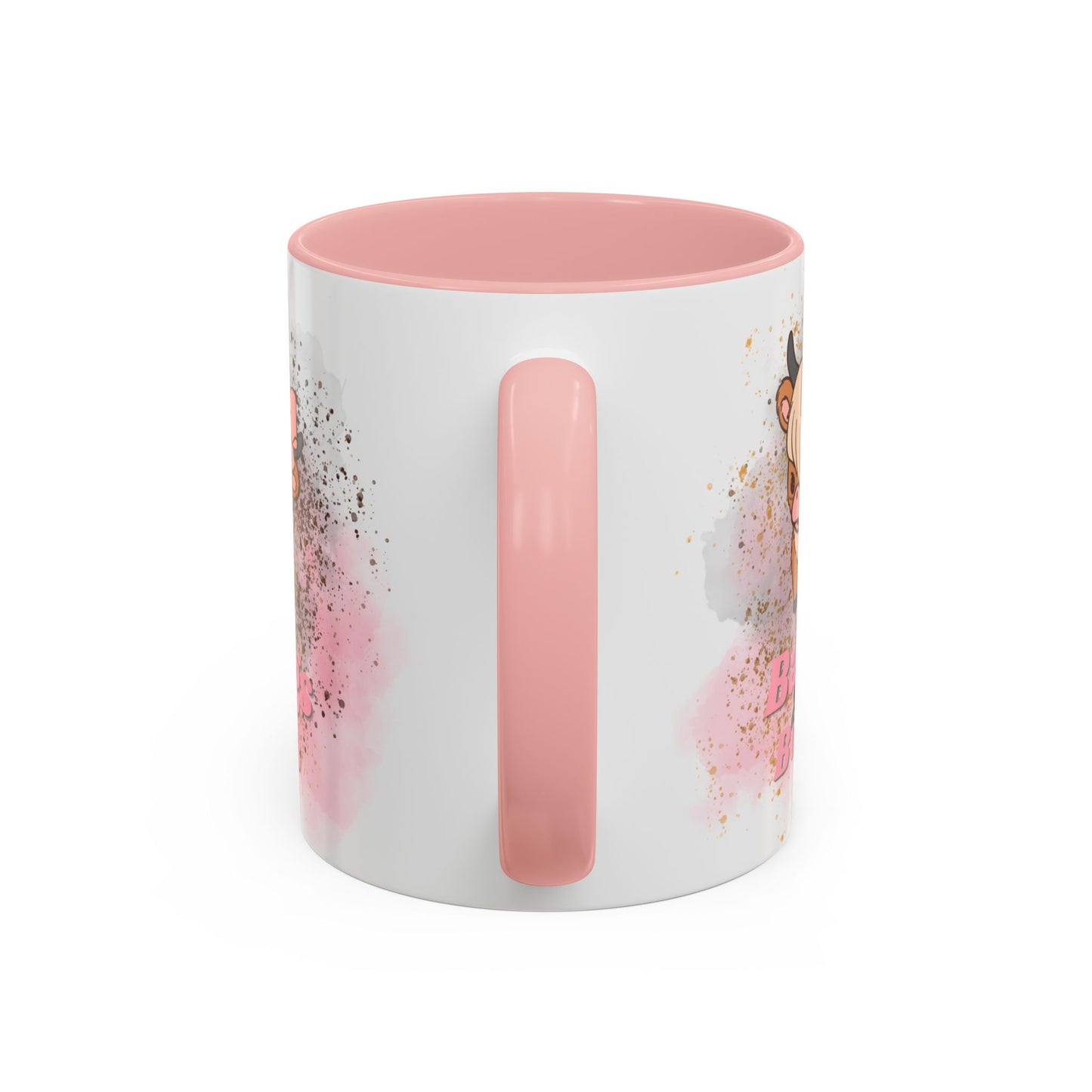 Bangs & Bows Coffee Mug - Cute Cow Design for Animal Lovers