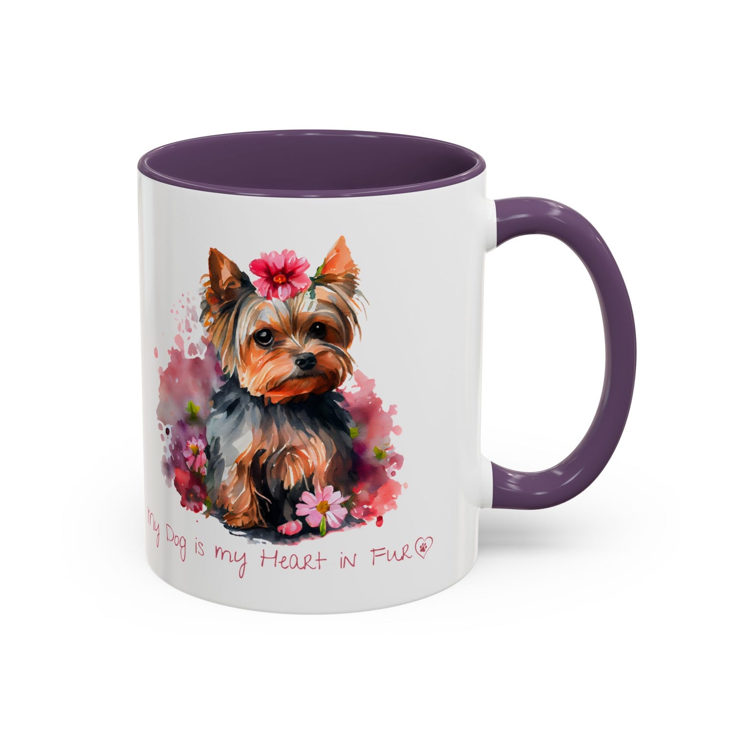 My Dog is My Heart in Fur Coffee Mug - Cute Pet Lover Mug, 11/15oz Accent Cup