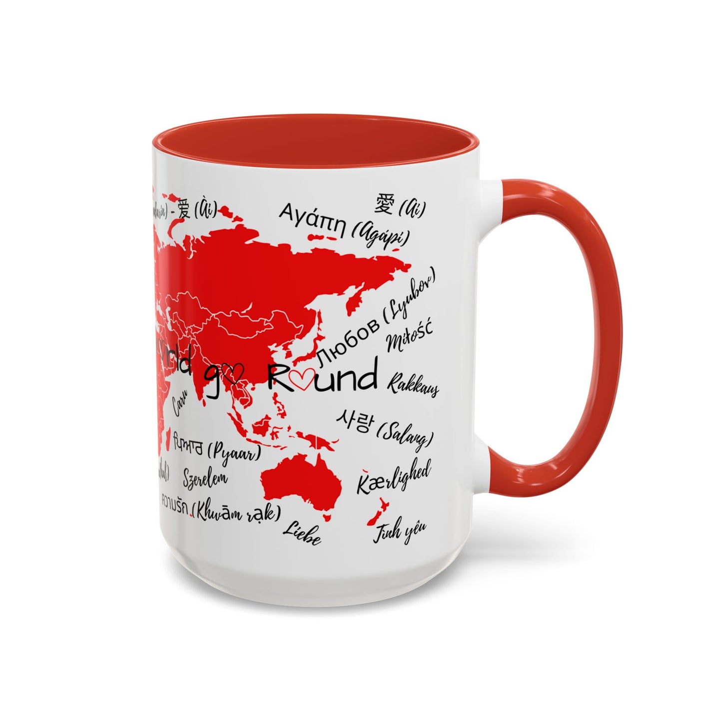 World Languages Accent Coffee Mug - Perfect Gift for Travelers and Language Lovers