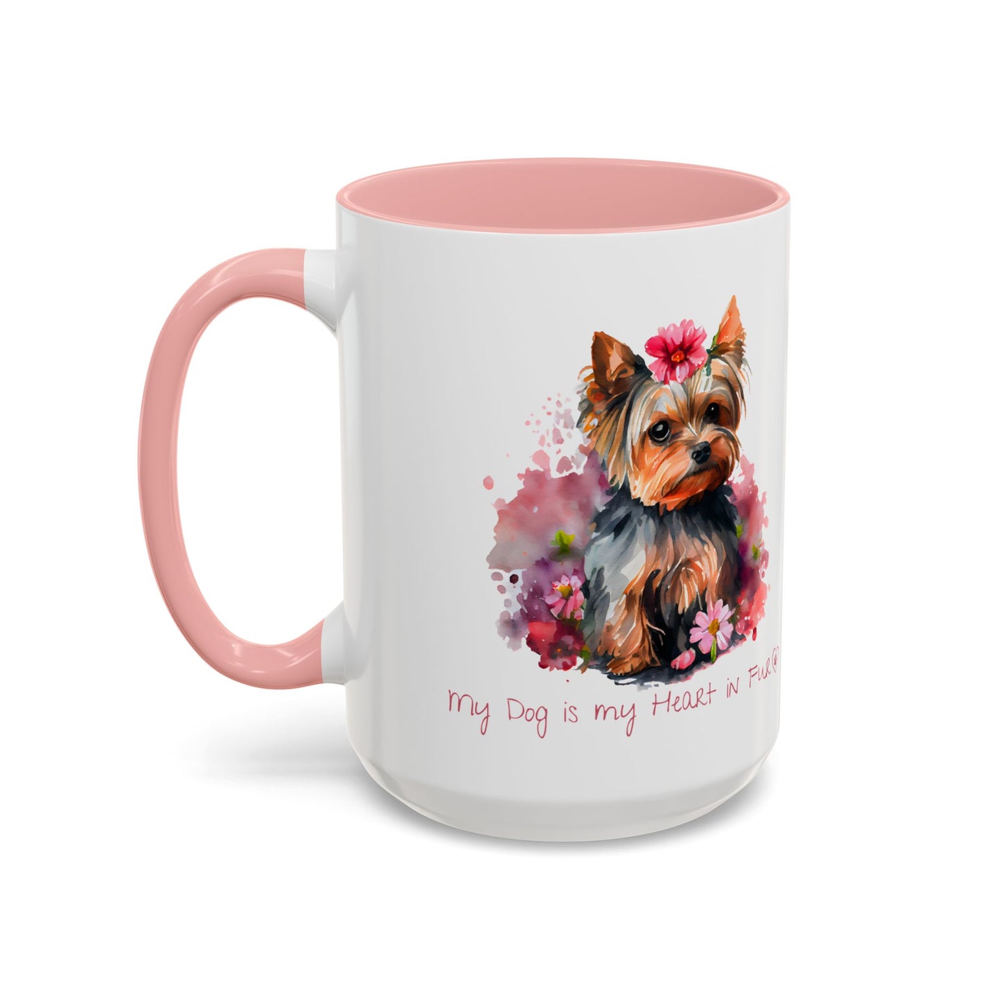 My Dog is My Heart in Fur Coffee Mug - Cute Pet Lover Mug, 11/15oz Accent Cup