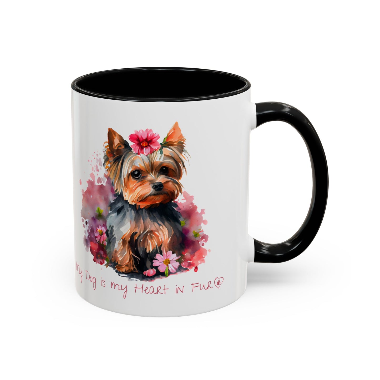 My Dog is My Heart in Fur Coffee Mug - Cute Pet Lover Mug, 11/15oz Accent Cup