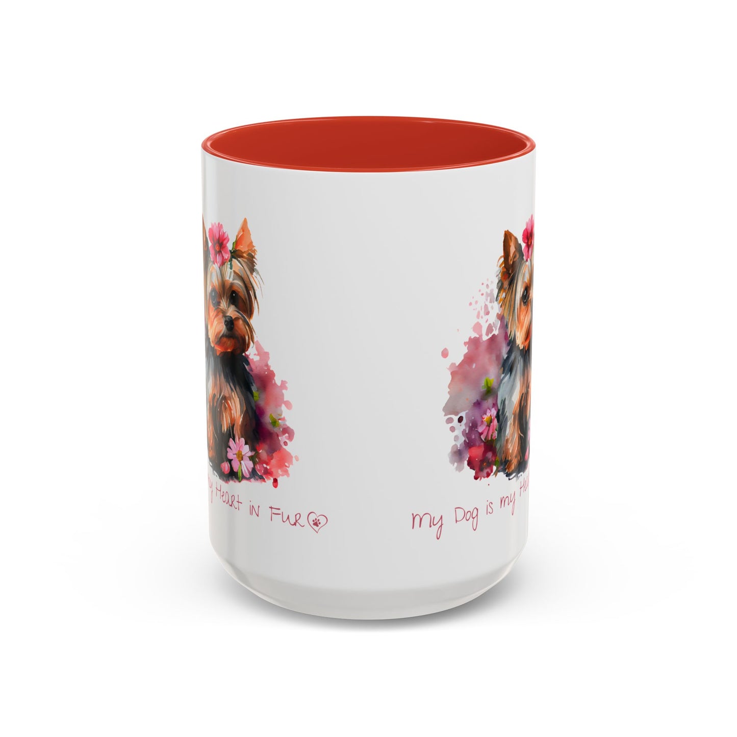 My Dog is My Heart in Fur Coffee Mug - Cute Pet Lover Mug, 11/15oz Accent Cup