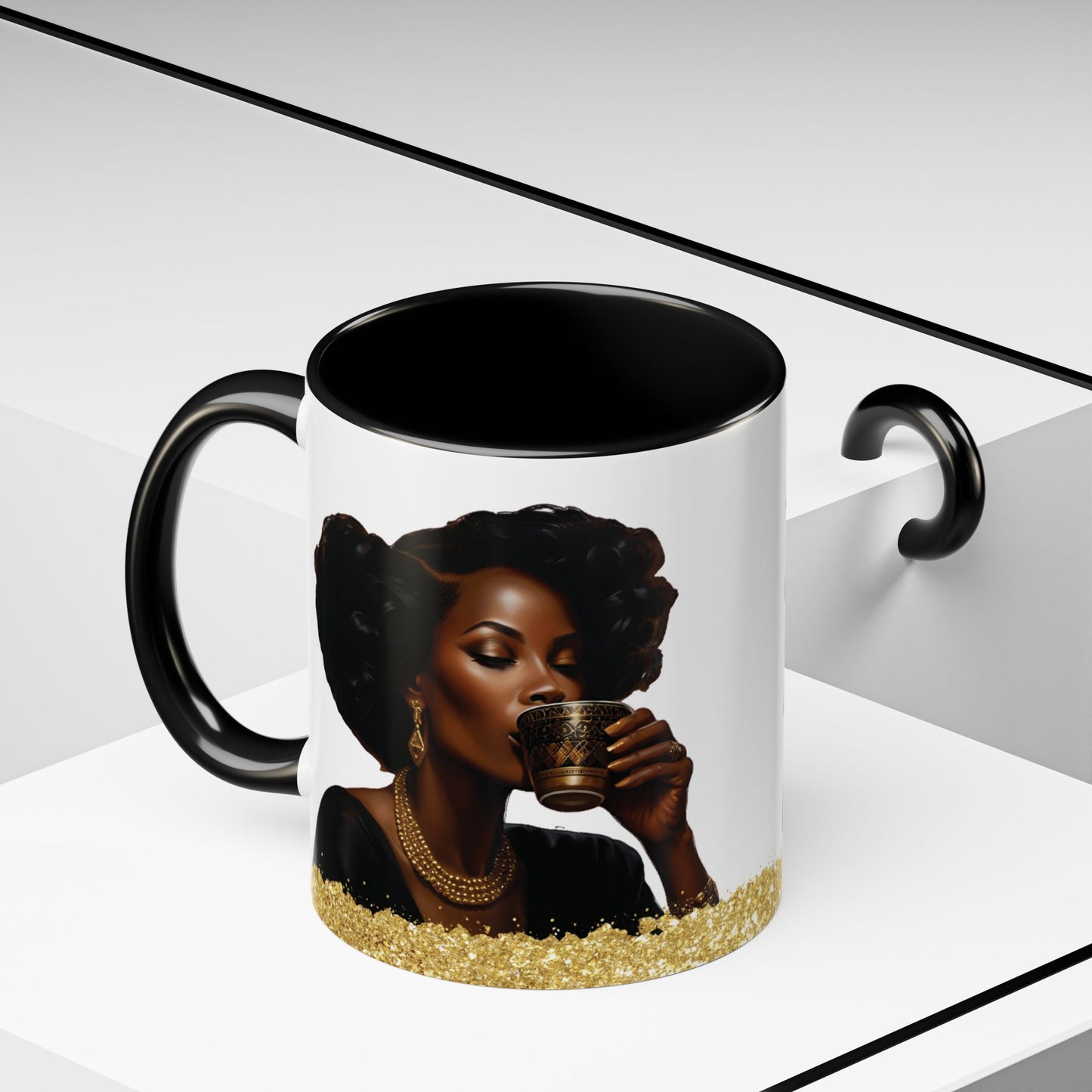 Mug - African American Woman Saying 'Best Cared For When Left Alone'