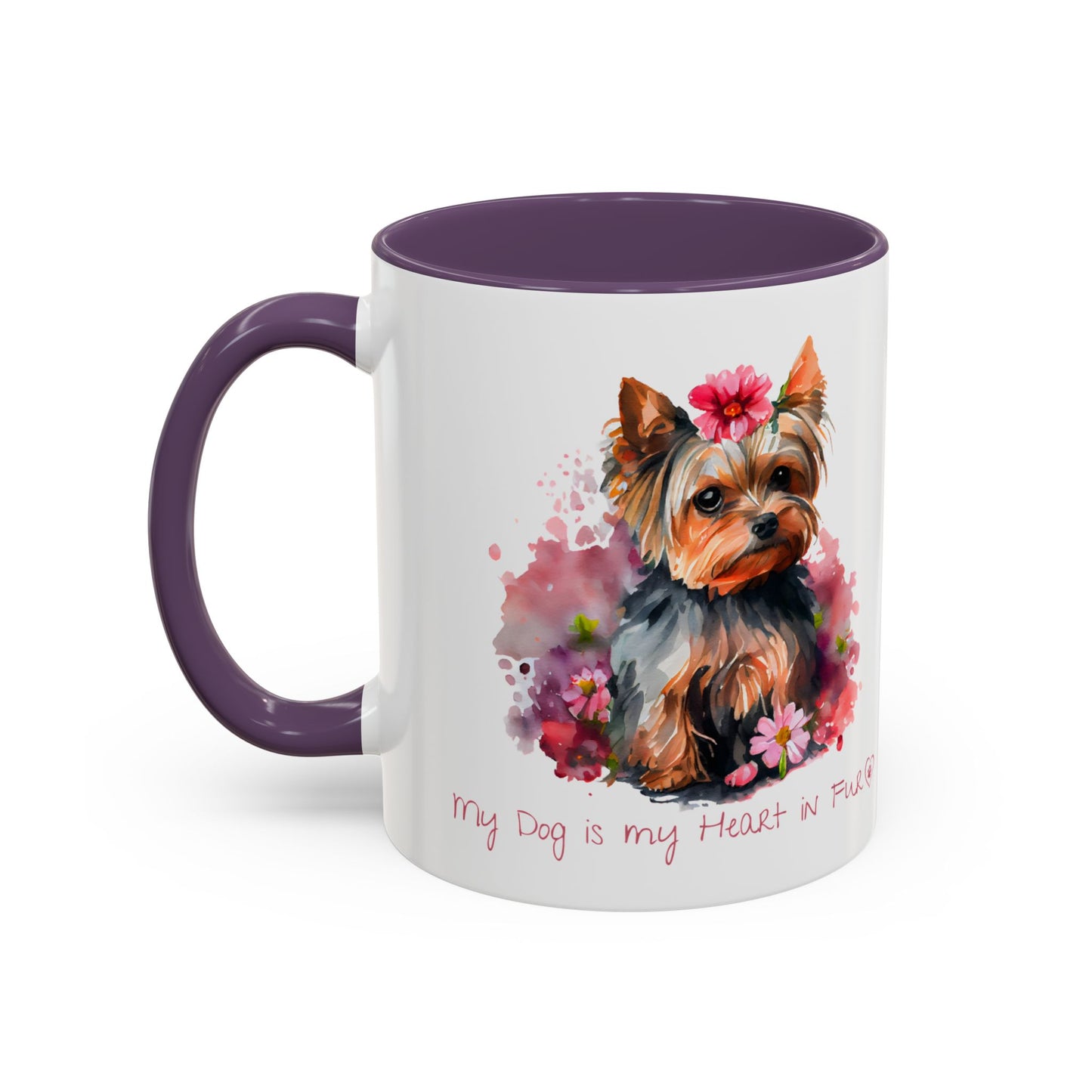 My Dog is My Heart in Fur Coffee Mug - Cute Pet Lover Mug, 11/15oz Accent Cup
