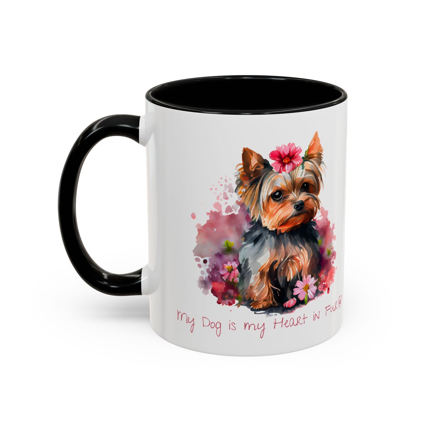 My Dog is My Heart in Fur Coffee Mug - Cute Pet Lover Mug, 11/15oz Accent Cup