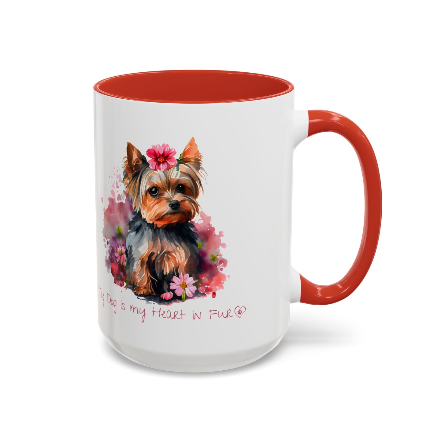 My Dog is My Heart in Fur Coffee Mug - Cute Pet Lover Mug, 11/15oz Accent Cup