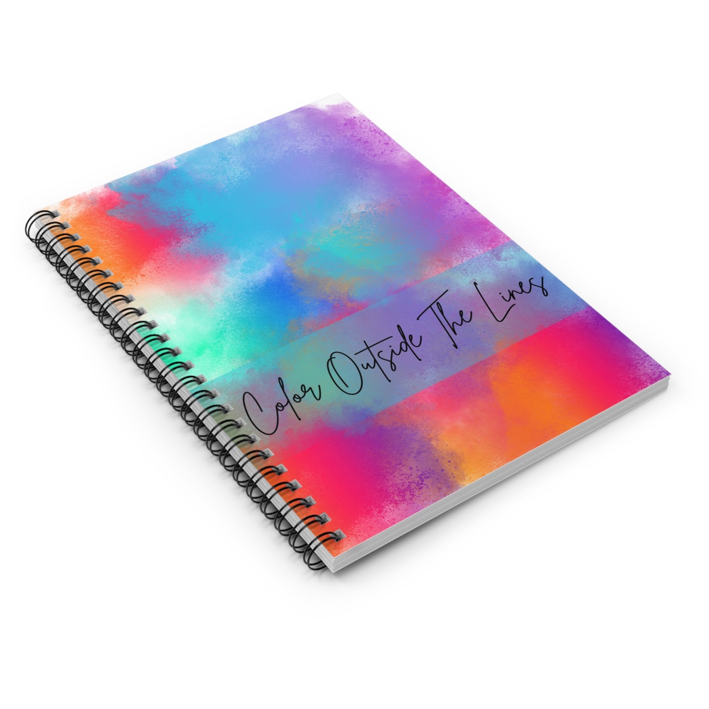 Color Outside the Lines Spiral Notebook - Vibrant & Inspirational Journal