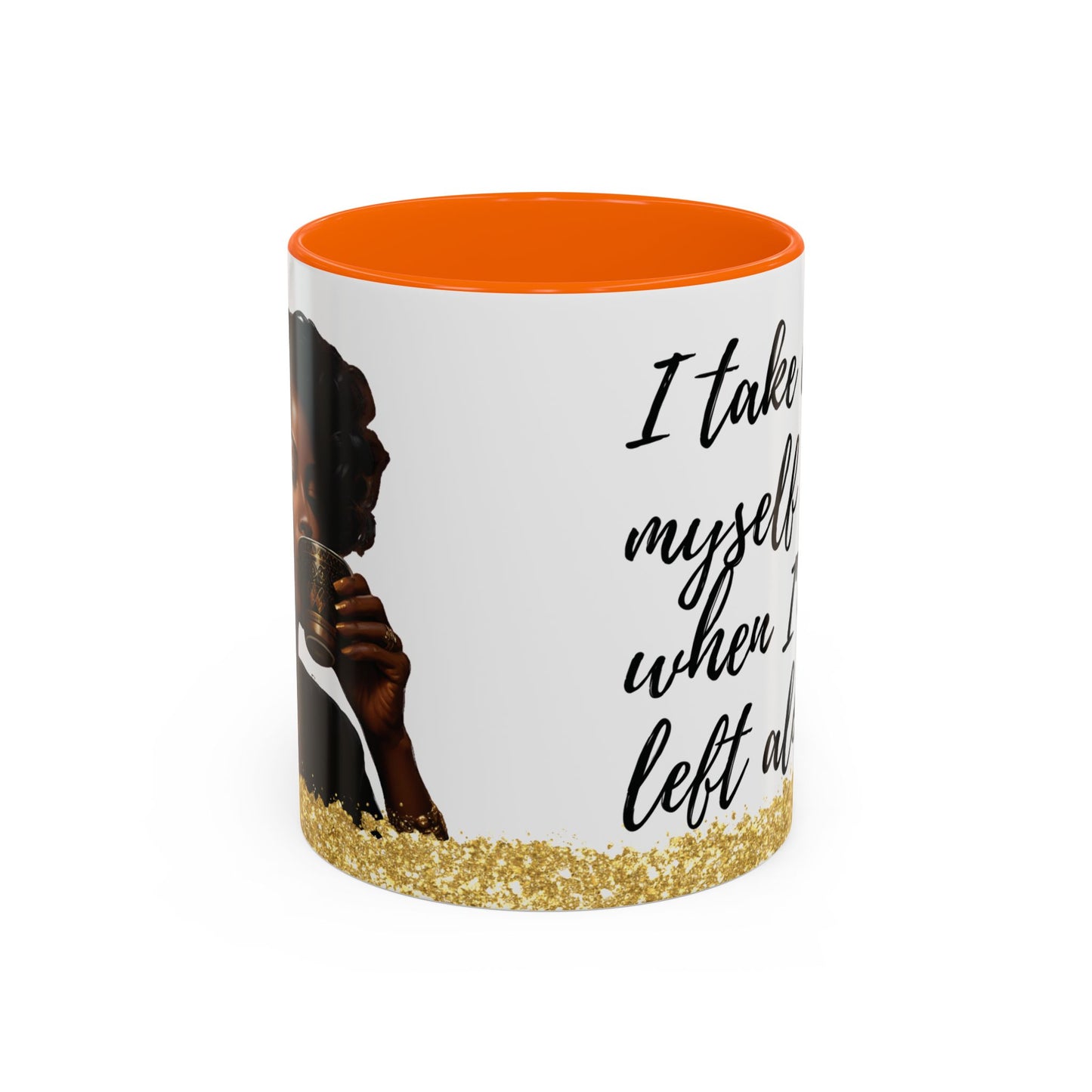 Mug - African American Woman Saying 'Best Cared For When Left Alone'
