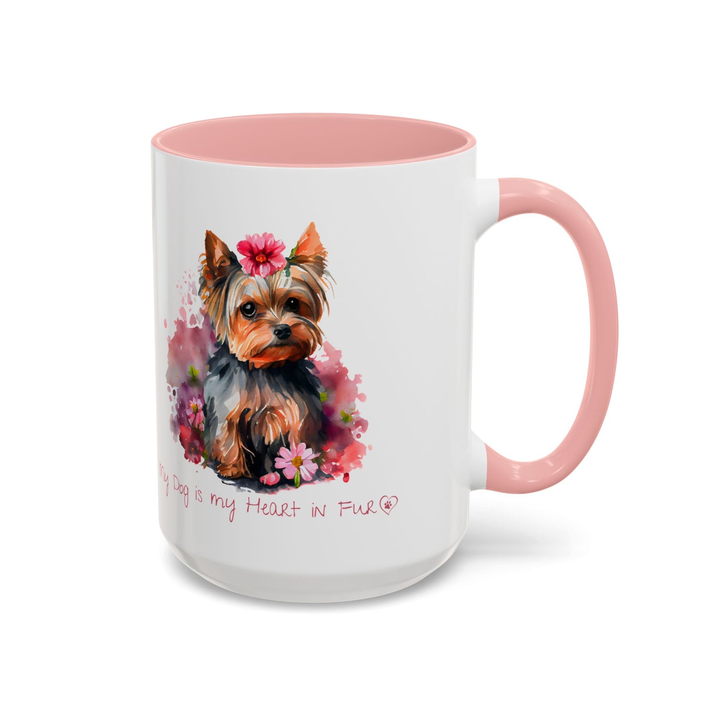 My Dog is My Heart in Fur Coffee Mug - Cute Pet Lover Mug, 11/15oz Accent Cup