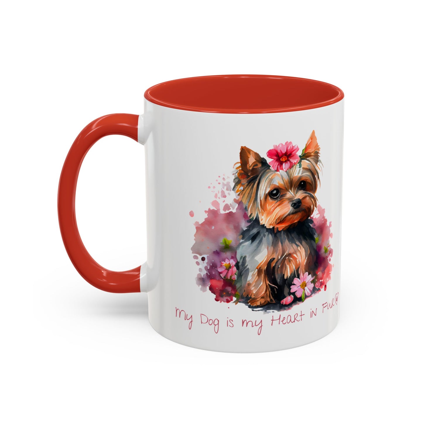My Dog is My Heart in Fur Coffee Mug - Cute Pet Lover Mug, 11/15oz Accent Cup