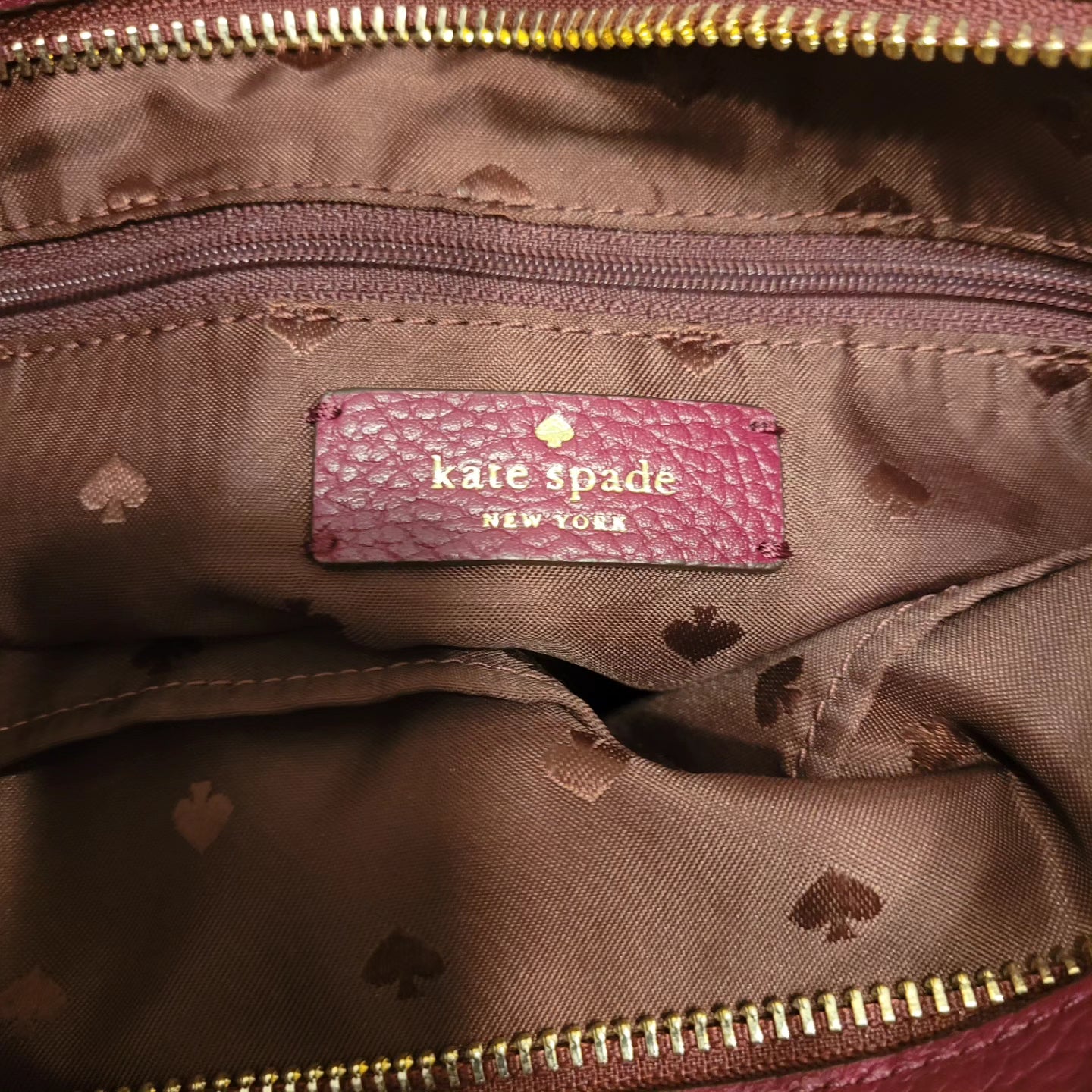 Burgundy Kate Spade Shoulder Bag