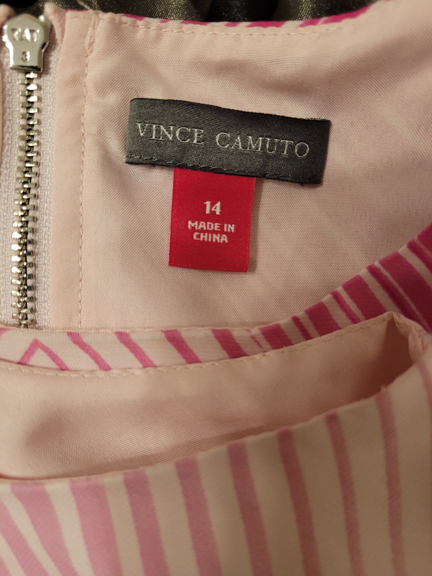 Vince Camuto Pink and White dress