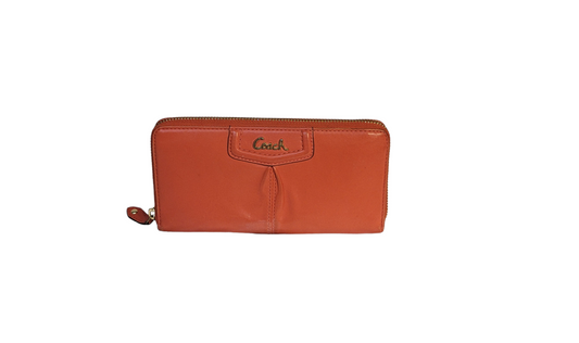 Orange Coach wallet