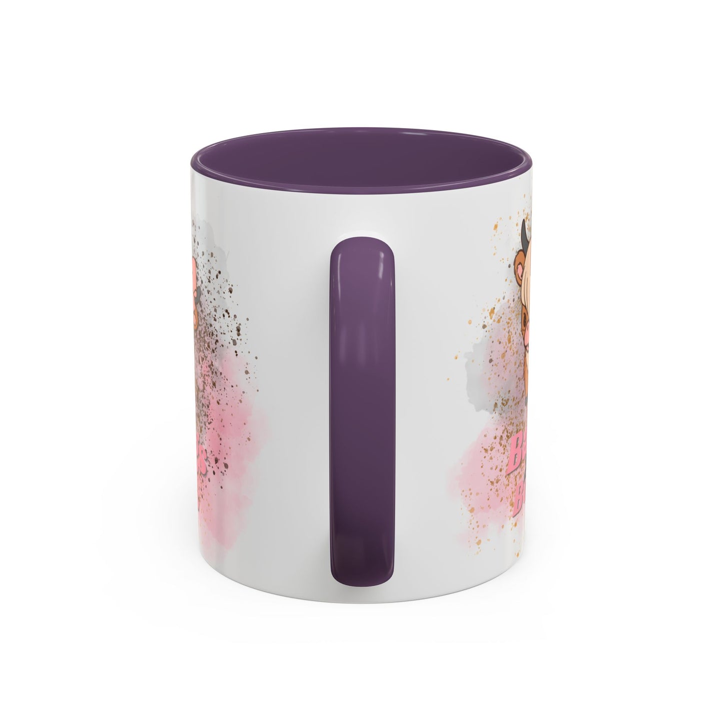 Bangs & Bows Coffee Mug - Cute Cow Design for Animal Lovers