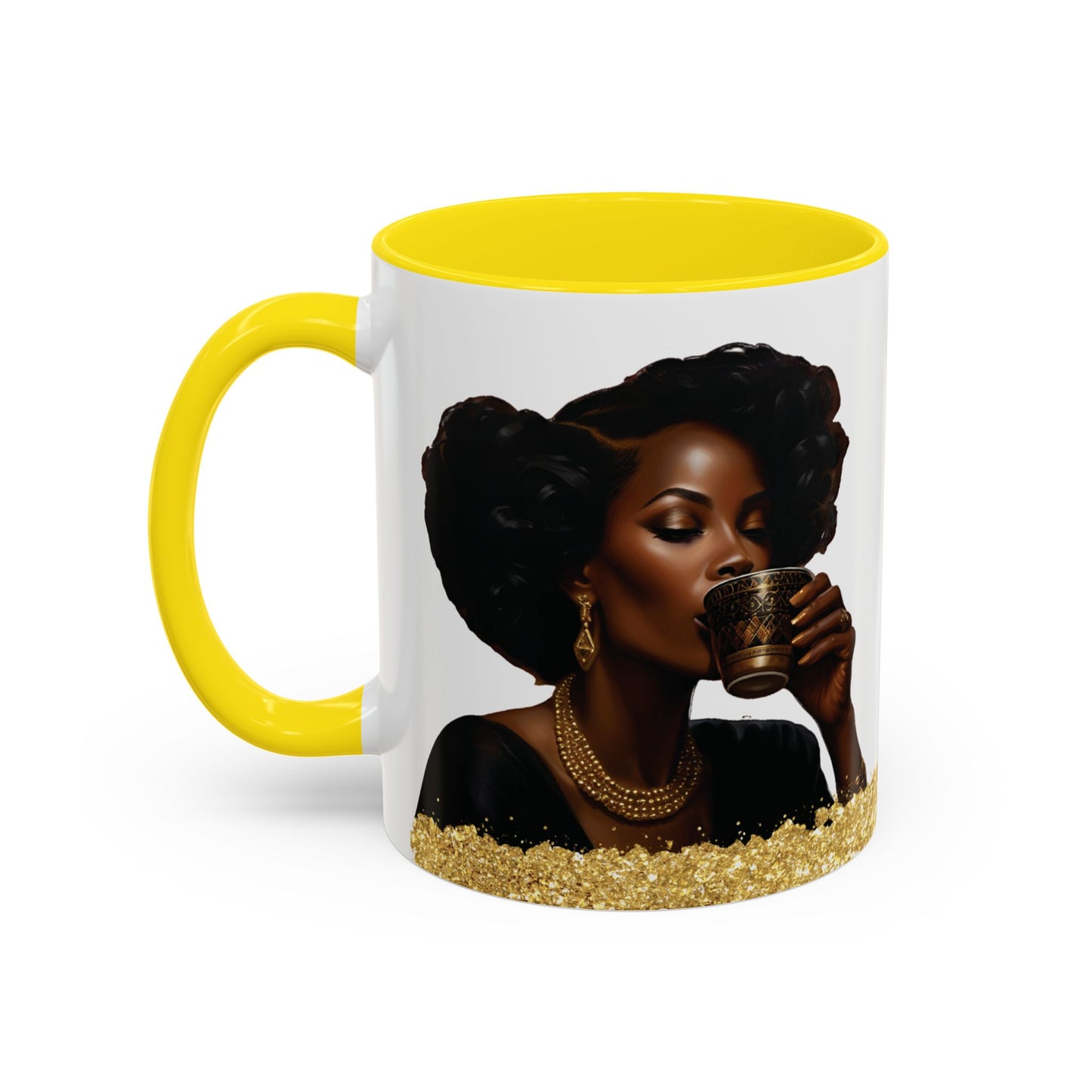 Mug - African American Woman Saying 'Best Cared For When Left Alone'