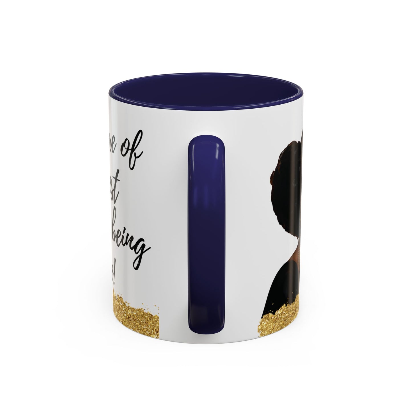 Mug - African American Woman Saying 'Best Cared For When Left Alone'