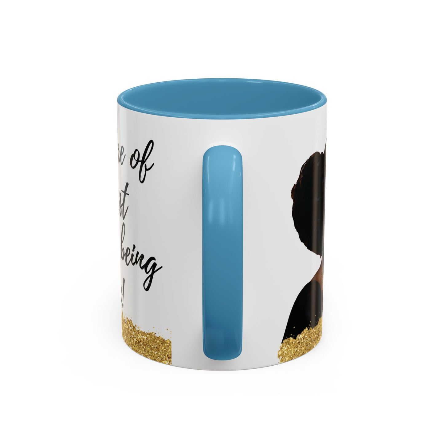 Mug - African American Woman Saying 'Best Cared For When Left Alone'