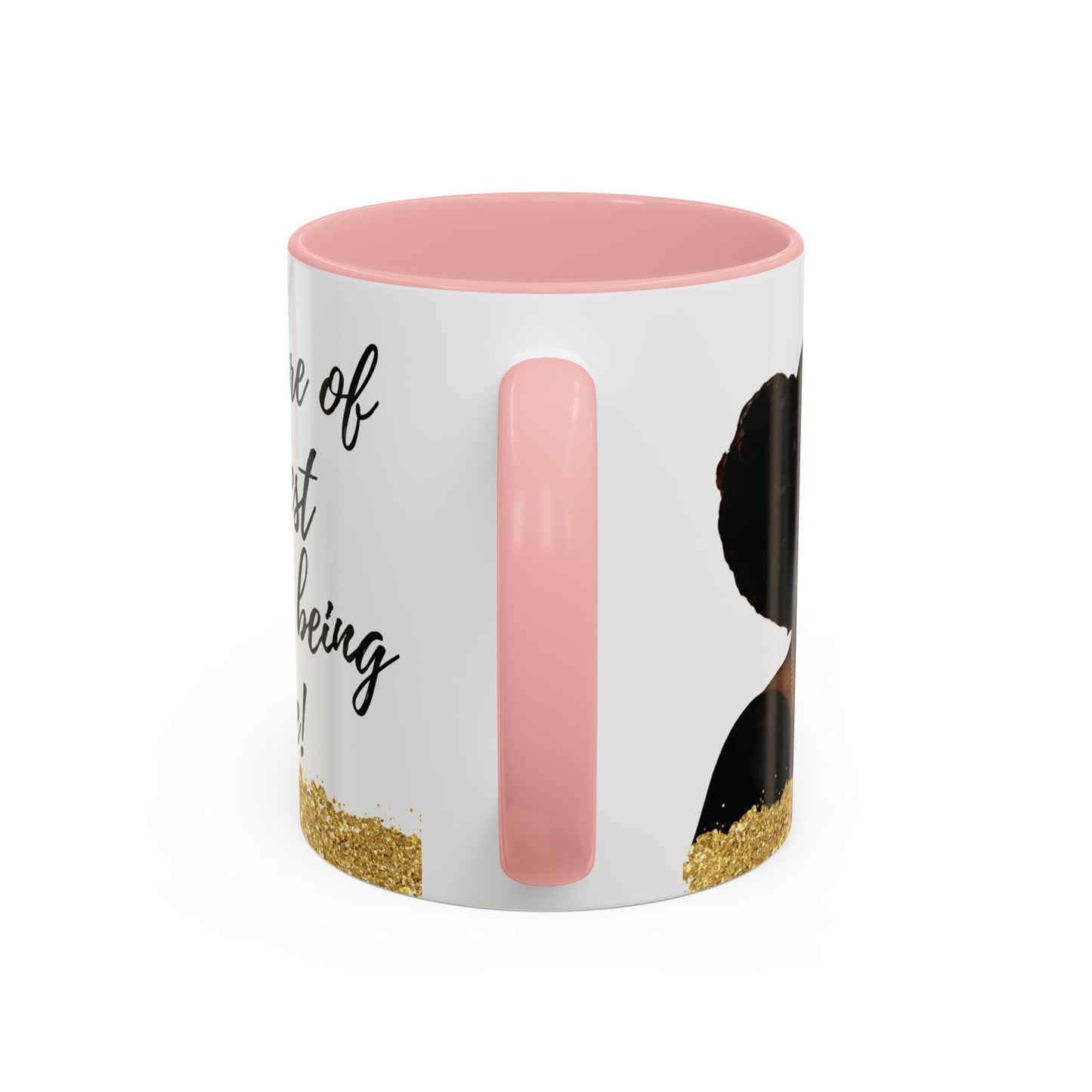 Mug - African American Woman Saying 'Best Cared For When Left Alone'