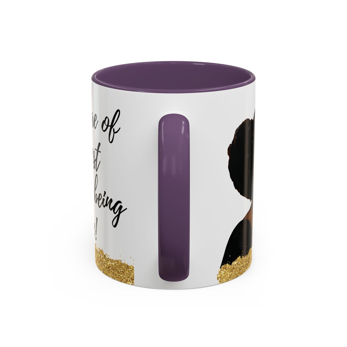 Mug - African American Woman Saying 'Best Cared For When Left Alone'