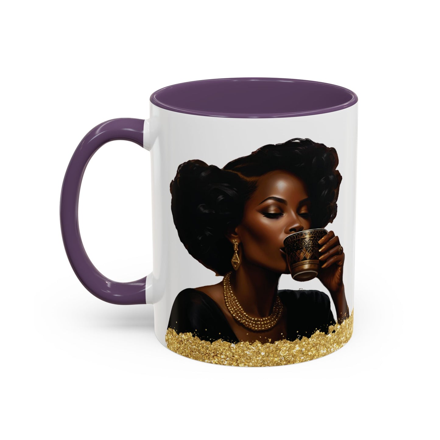 Mug - African American Woman Saying 'Best Cared For When Left Alone'