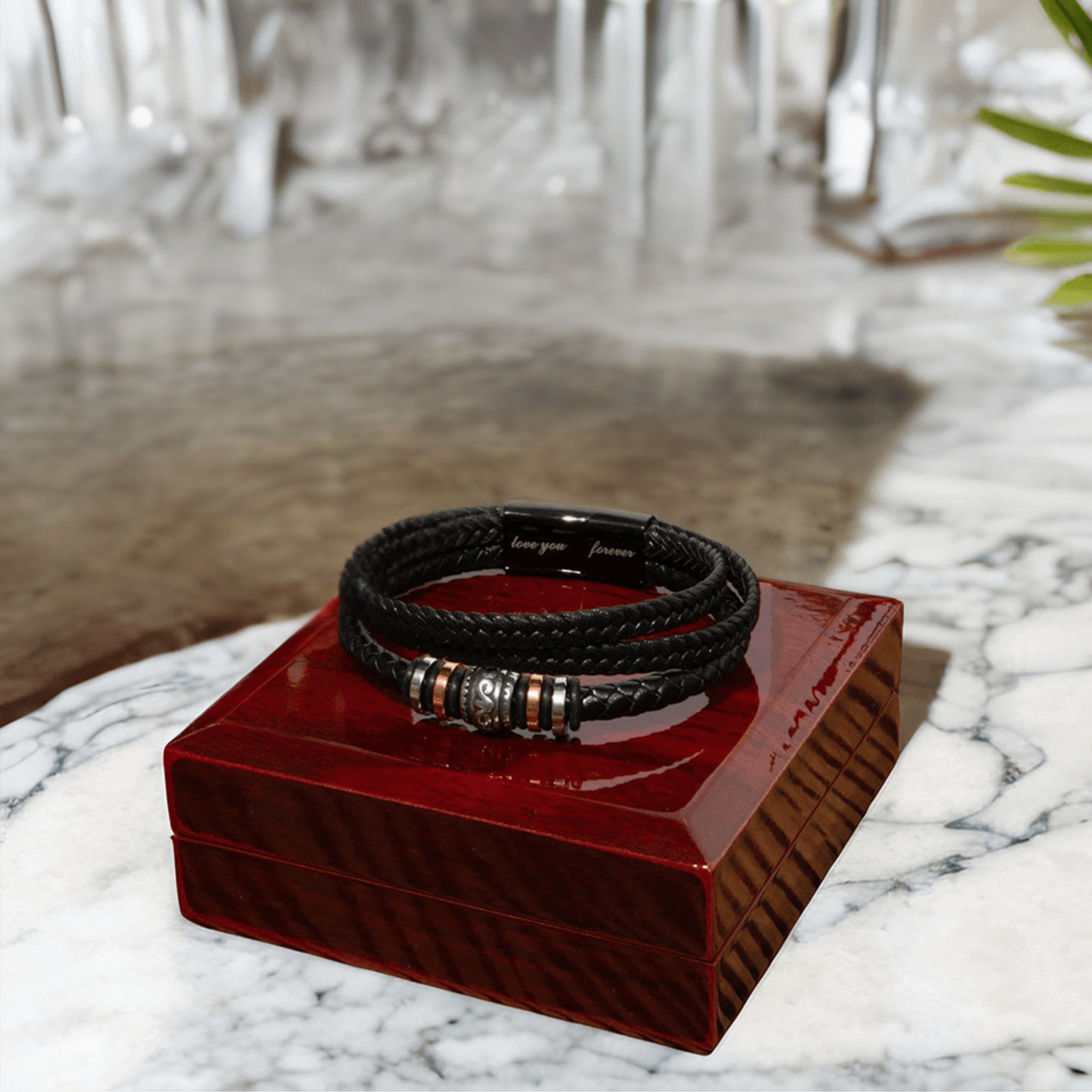 Men's Braided Leather Bracelet