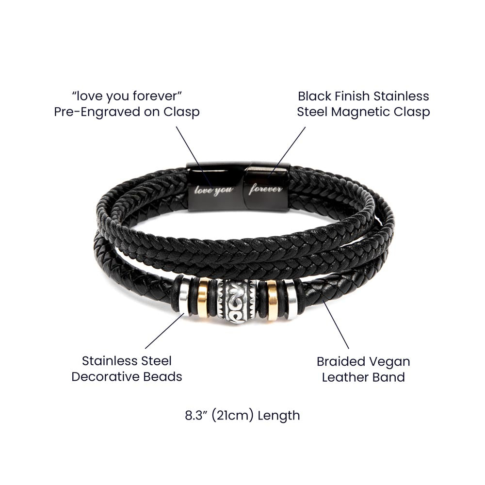 Men's Braided Leather Bracelet