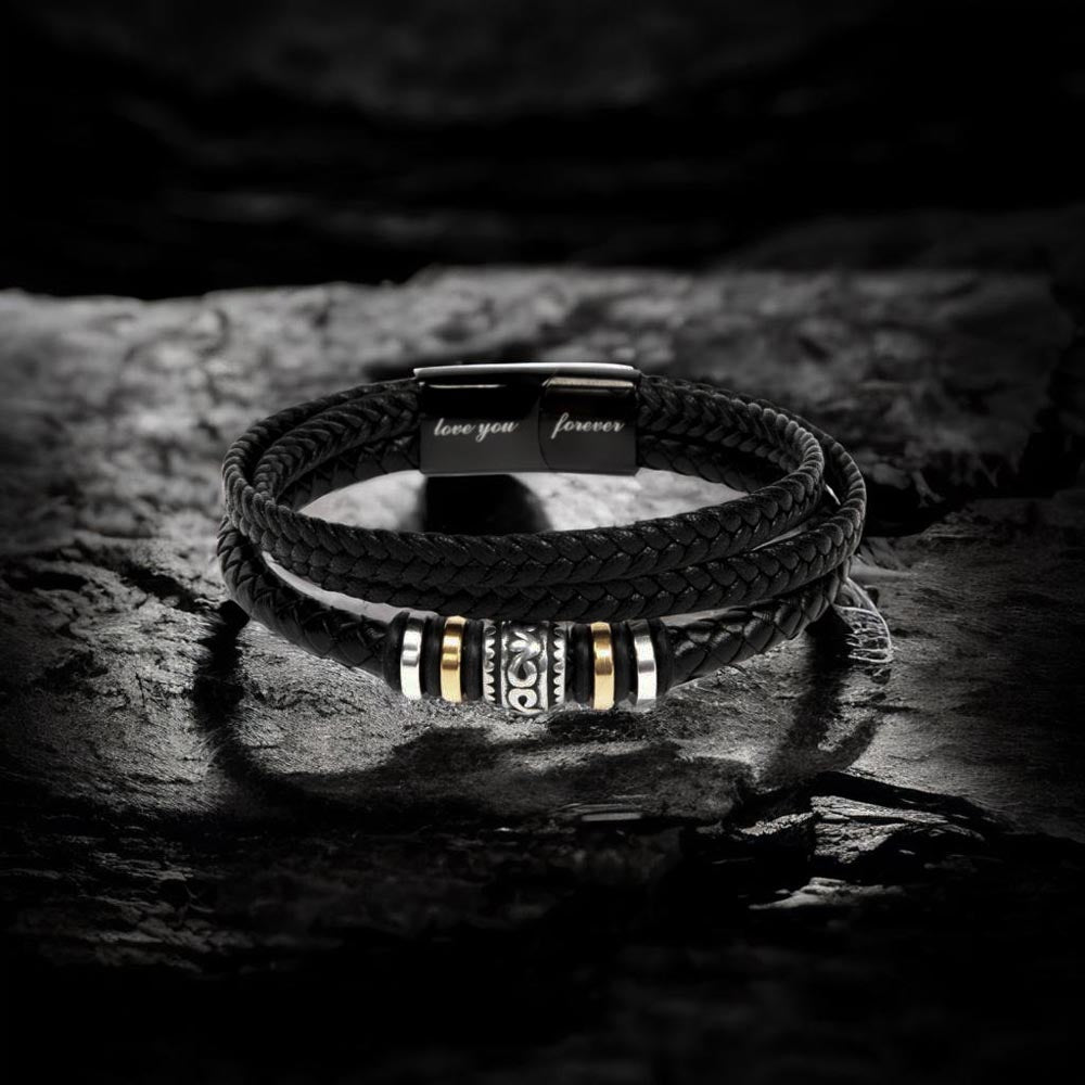Men's Braided Leather Bracelet